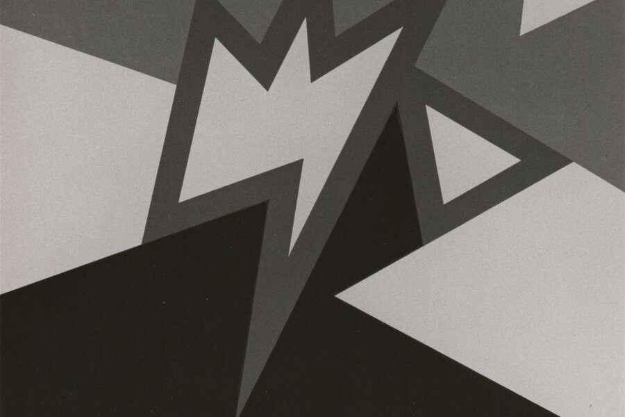 Stanislav Zippe, Dvě modré a růžová, 1988, olej na plátně, 100 x 100 cm